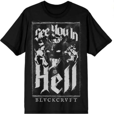 Blackcraft Cult - Gothic T-shirt - See You In Hell Cat - M tot XXL - voor Mannen - zwart