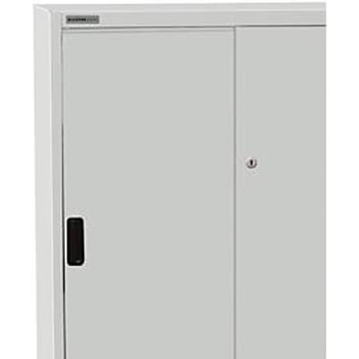 Kast, schuifdeuren, B 950 x D 400 x H 1150 mm, lichtgrijs RAL 7035