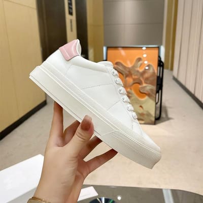 Nouvelles chaussures blanches à lacets pour femmes, baskets à bout rond, chaussures plates et décontractées confortables, chaussures de marche pour hommes, printemps et automne 44 white