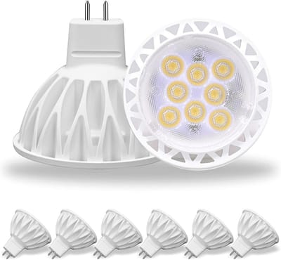 LED MR16 Lampen Set van 6 - 5W GU5.3 4000K Neutraal Wit - 50W Equivalent - 38 Graden Stralingshoek - Perfect voor Landschaps- en Inbouwverlichting