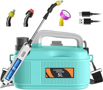 Elektrische Tuinsproeier - Plantenspuit Batterij - Moeiteloos Tuinieren - Lekvrije Afdichtingstechnologie - 511 Liter - Wit