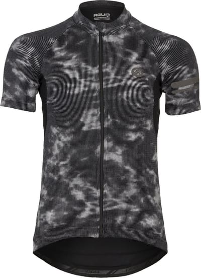 AGU Reflective Fietsshirt Essential Dames - Zwart - XS - Reflecterende print