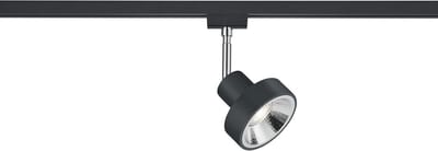 LED Railverlichting - Track Spot - Trion Dual Leonida - 2 Fase - GU10 Fitting - Rond - Mat Zwart - Aluminium