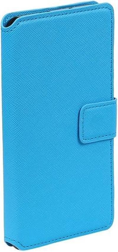 Blauw HTC Desire 825 TPU wallet case booktype hoesje HM Book