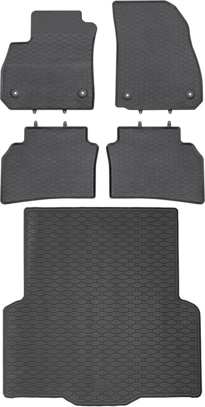 Max-Dywanik Rigum + Geyer - Opel Insignia B - Zwarte Rubber Matten - Perfecte Pasvorm