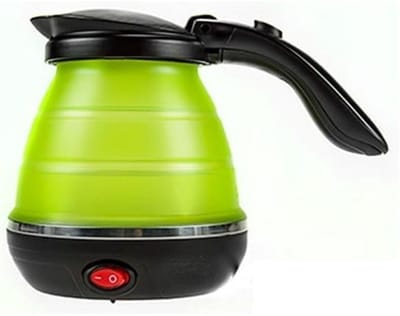 Quvo® Waterkoker camping - Waterkoker klein - Waterkoker reis - Groente - 20cm x 20cm x 20cm