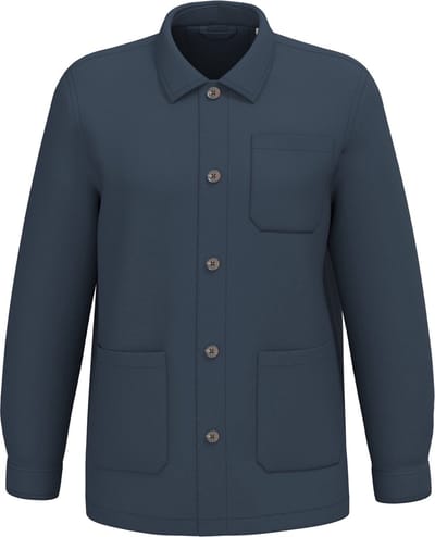 Native Spirit Gewassen ecologische workerjack voor heren NS611 - Washed Navy Blue - 3XL