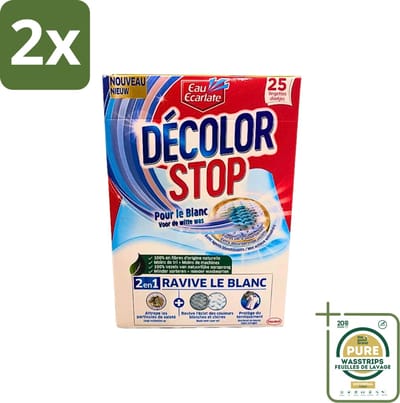 Eau Eclarate - Sublim Blanc - Ultra Witmakend - 25 doekjes - Voordeelverpakking - 2 stuks - Witmaken - Textielreiniger