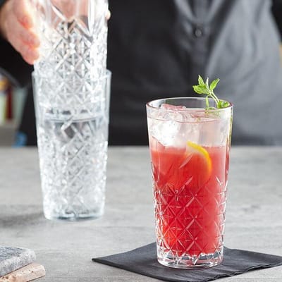 Pasabahce Longdrink Timeless- 470 ml - 4 stuk - Stapelbaar