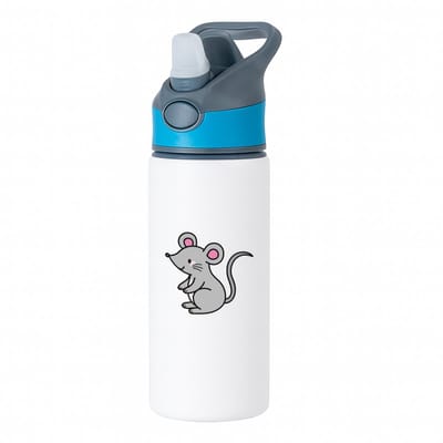 Hacebo® - Muizen waterfles met rietje blauw - Muis - Dieren liefhebbers - Knaagdieren - huisdier - dierendag - water fles - 650ML