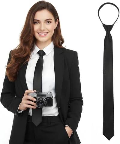 Elegante Pre-Tied Strikdassen voor Dames - 48cm Neckties voor Bruiloften, School en Cosplay Accessoires