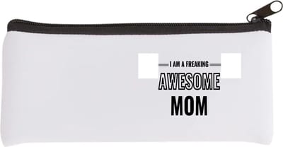 Akyol - i am a freaking awesome mom Etui - Mama - de meest geweldigste moeder - moeder cadeautjes - moederdag - verjaardagscadeau - verjaardag - cadeau - geschenk - kado - gift - moeder artikelen - 20 bij 9 cm