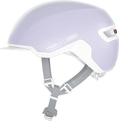 Fietshelm ABUS HUD-Y pure lavender S - 51-55 cm - paars - Geschikt voor gebruik op elektrische fietsen - stadsfietsen - 280 g