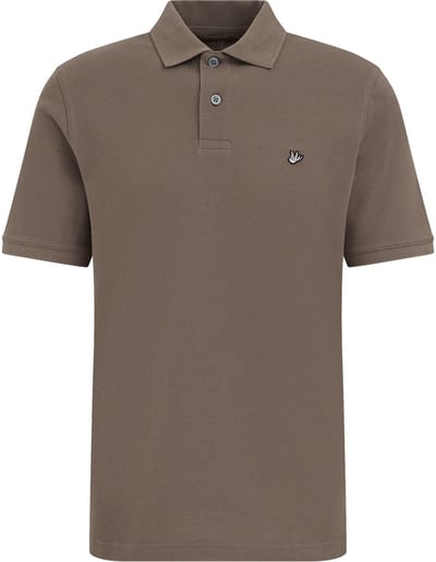 WE Fashion Heren regular fit polo met structuur