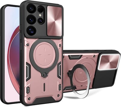 Hoesje geschikt voor Samsung Galaxy S25 Ultra - Techsuit CamGuard Pro Back Cover - Roségoud