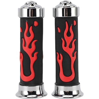 1 Paar Motorfiets Handvatten Universeel Ergonomisch 28mm Motorfiets Comfort Stuurhandvatten black