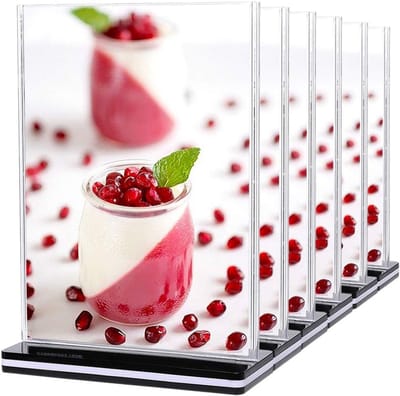 Acryl Sign Houder A5 - 6 Stuks - Perfect voor Presentaties, Informatie en Advertenties