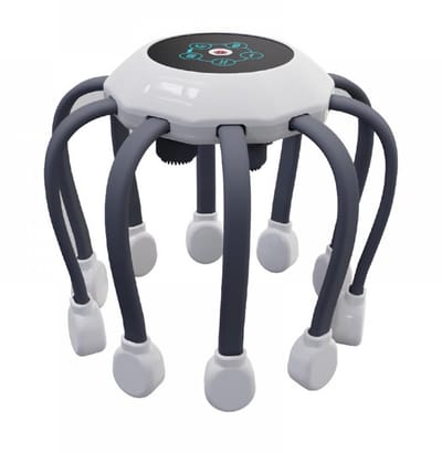 longziming -Hoofdmassage Kussen – Octopus Design – Volautomatische Multidimensionale Massage – Elektrische Trilling – Ontspannende Hoofdhuidbehandeling
