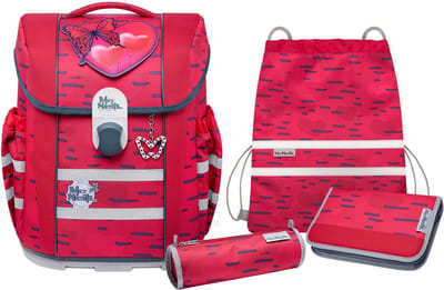 McNeill Schooltas Ergo Mac2 Schoolbag Set 5-delig Mood Rood