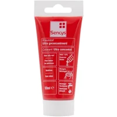 Ultra Geconcentreerde Kleurstof Voor Verf Sencys Rood 50ml