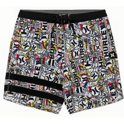 Hurley Phantom Eco 25th S1 Block Party Boardshort Barely Bne Maat: 36 | Zwembroeken Outlet | Heren | Zwart