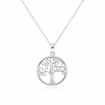House of Jewels - Levensboom Ketting  42cm - 925 Zilver
