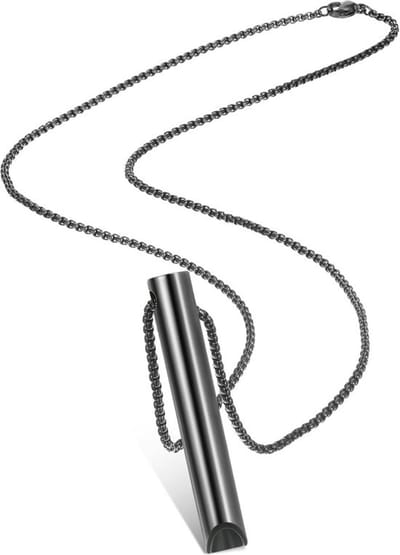 Jumada's - Ademketting - Rustig ademen - Anti-Stress - Ademhalingstrainer voor hyperventilatie - Stoppen met roken/vapen - Donkergrijs