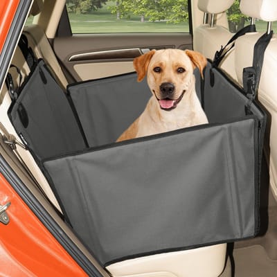 Honden Autostoel - Reis Zitje - Veilig Vervoer - Extra Stabiele Wand - Medium Honden - Grijs