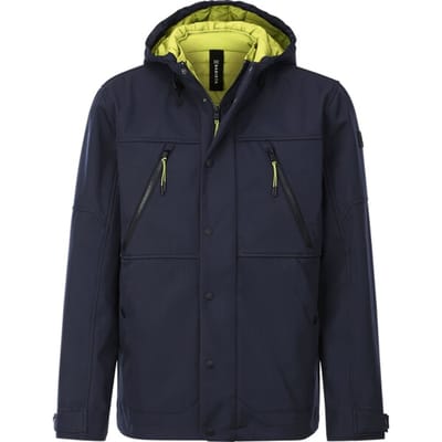Babista herren Softshelljack - 46 - donkerblauw - Plus Size