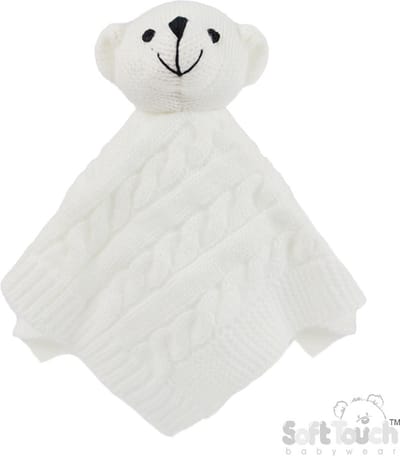 Soft Touch ACO12 Knuffeldoekje wit Elegance Cable knit 30 x30 cm Unisex Polyester