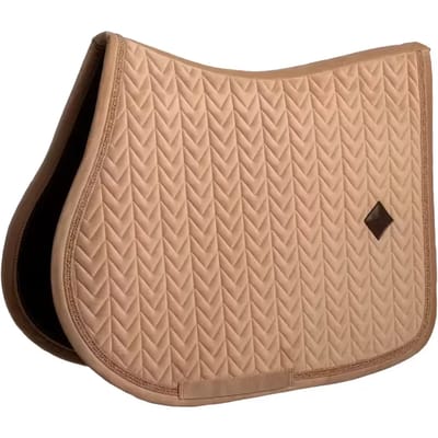 Kentucky Horsewear - Zadeldoek velvet mini Pearls jumping beige pony