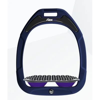 Endurance stijgbeugels Marine/Grijs/Paarse Flex-On Green Composite