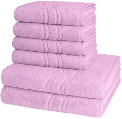 Ross Dames en Heren 4 X handdoek 2 X douchedoek - per set Cashmere feeling