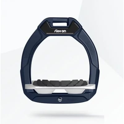 Veiligheidseviers voor paardrijden Schuin Grip Marine/Grijs/Wit kind Flex-On Safe-On