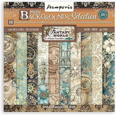 Stamperia - Sir Vagabond in Fantasy World Maxi Background 12x12 Inch Paper Pack (SBBL149)