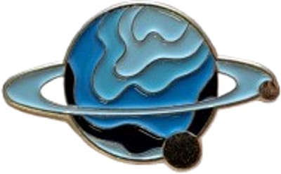 Pin Broche - Planeet blauw - Kledingspeld - ruimte - Speldje voor rugzak of kleding - Kleine cadeautjes - enamel pin - Grappige badge - 1 stuk