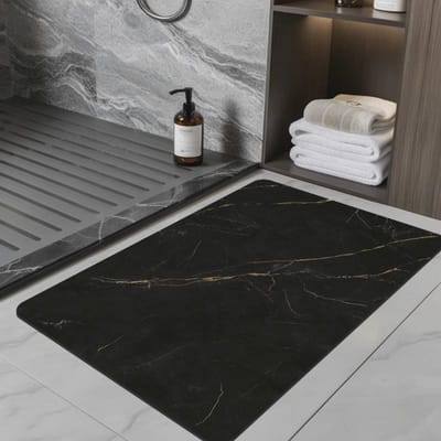Zachte diatomeeënaarde absorberende mat, vloermat, voetmat, badkamer badkamerdeur antislip keuken vuilafstotend en schrobbaar 40x60cm15.7x23.6in