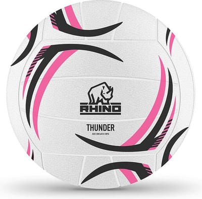 Rhino Netbal Thunder Nylon Wit/roze/zwart Maat 4