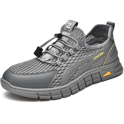 Mesh Schoenen Zomer Nieuw Draagbaar Buiten Zacht en Comfortabel Instap Ademend Sport Casual Schoenen 46 grijze kleur