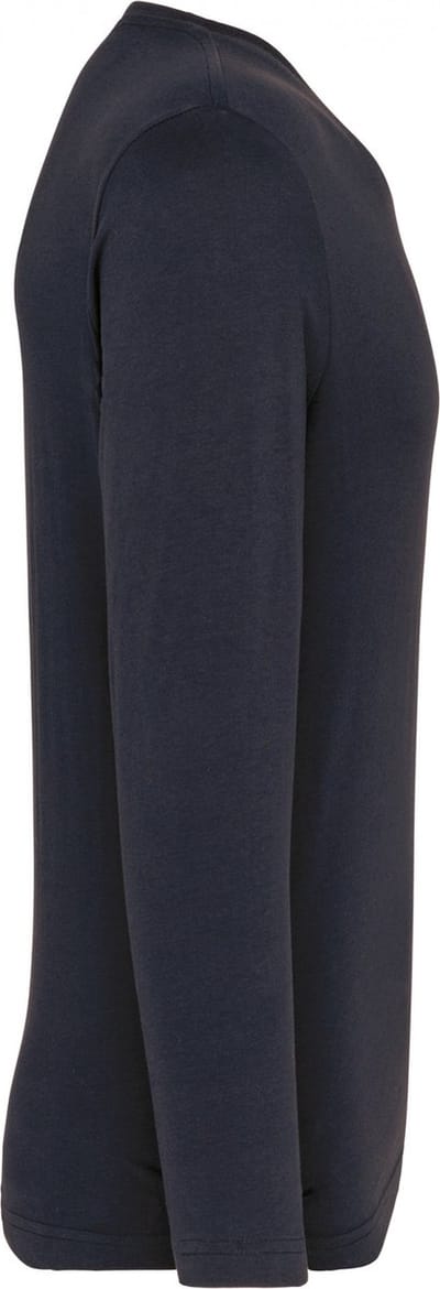 Kariban T-shirt V-hals lange mouwen K358 - Navy - 4XL