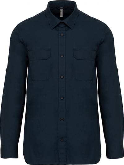 Kariban Overhemd safari lange mouwen K590 - Navy - 4XL