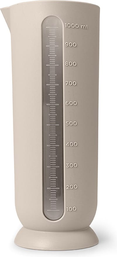 Kunststof - Maatbeker QB - 1000 ml - Ø 8,7 x H 23,5 cm - Mokka grijs