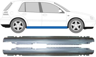 Volledige dorpel voor Volkswagen Golf 4 1997-2006 / Links + Rechts / Set