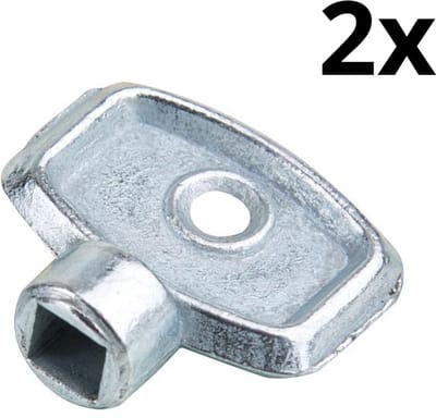 Ontluchtingssleutel verwarming - Set van 2 stuks - Ontluchtingssleutel - Ontluchtingssleutel voor radiator - Lucht - Verwarming - Luchtverwijderaar - Ontluchtingsset - Installateurs Ontluchtingssleutel Voor Radiator - Radiator Ontluchten