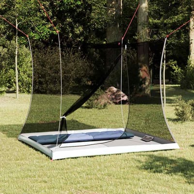 vidaXL - Binnentent - 2-persoons - Zwart - Met - gaasdoek