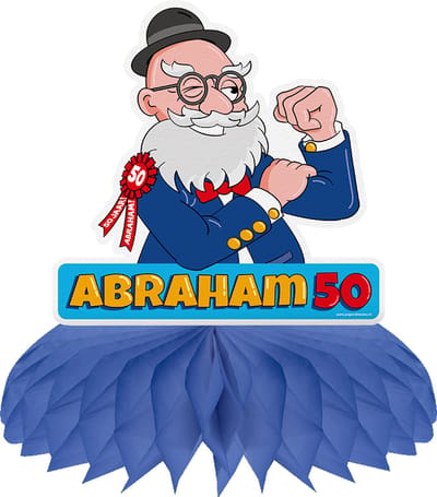 Tafeldecoratie | Feestversiering | Thema: Abraham 50 | Diameter: 16,5cm