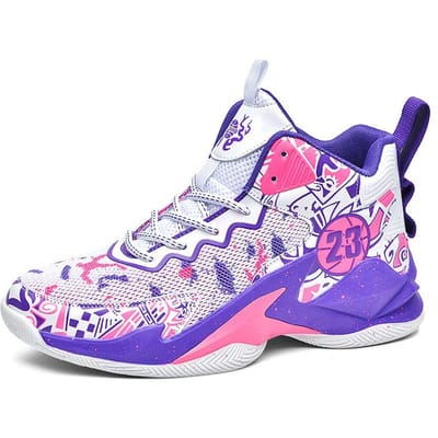 Nieuwe Zomer Basketbalschoenen Praktische Cementvloer Sport Hardloopschoenen Antislip en Slijtvaste Herenschoenen 45 white