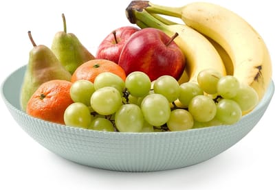 PlasticForte Fruitschaal - van kunststof - mintgroen - dia 30 cm