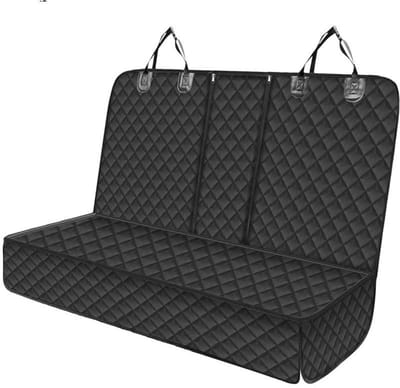 EXCITAT Duurzame autostoelhoes - Hondenkleed auto achterbank - Hondendeken Auto – voor de achterbank van de hond - Krasbestendig en waterdicht – Zwart