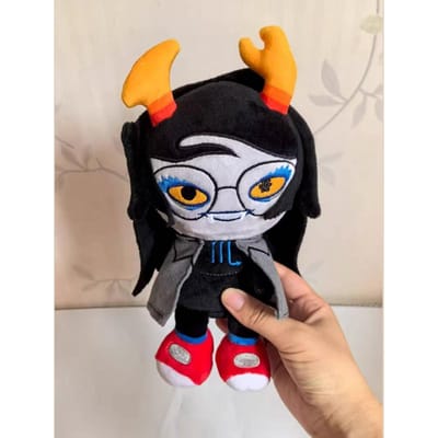 Grappige Vriska Serket Pluche Speelgoed Homestuck Cosplay Serket Vriska Knuffels Vakantiecadeaus Randapparatuur Verjaardagsspeelgoed Verzamelen gray